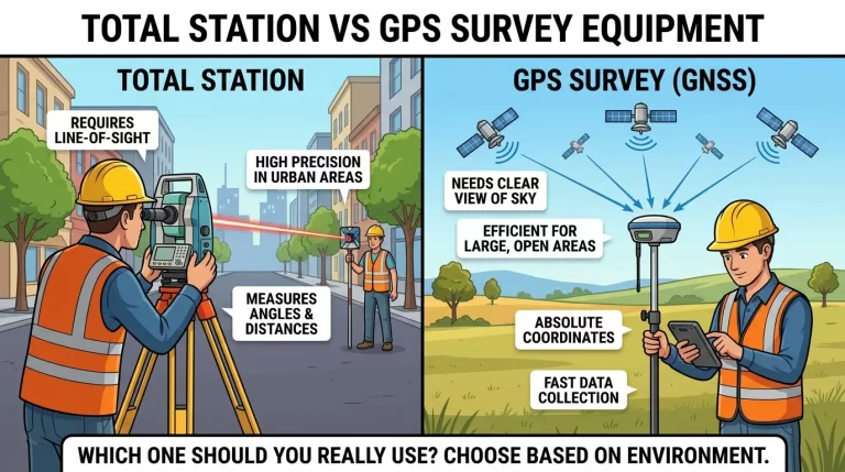 Total Station vs GPS Equipment
